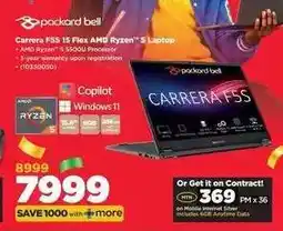 HiFi Corp Packard Bell Carrera F5S 15 Flex AMD Ryzen 5 Laptop offer