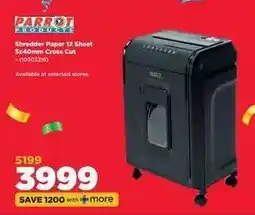 HiFi Corp Parrot Products Shredder Paper 12 Sheet offer