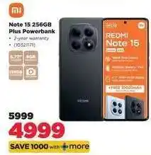 HiFi Corp Note 15 256GB Plus Powerbank offer