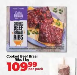 Food Lover's Market Cooked Beef Braai Ribs 1 kg offer