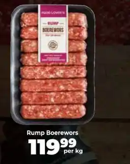 Food Lover's Market Rump Boerewors offer