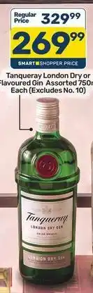 Pick n Pay Hypermarket Tanqueray - london dry or flavoured gin offer