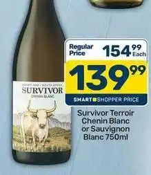 Pick n Pay Swartland - chenin blanc or sauvignon blanc 750ml offer