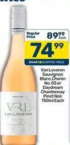 Pick n Pay Van loveren - sauvignon blanc,chenin no. 05 or daydream chardonnay pinot noir offer