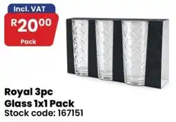 Africa Cash and Carry Royal Glass offer