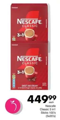 Save Hyper Nescafe Classic 3 in1 Sticks offer