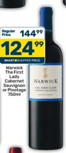 Pick n Pay Liquor Warwick The First Lady Cabernet Sauvignon offer