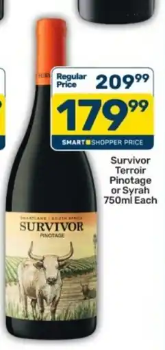 Pick n Pay Liquor Survivor Pinotage offer