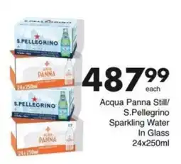 Save Hyper Acqua Panna Still/ S.Pellegrino Sparkling Water In Glass offer