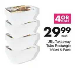 Save Hyper UBL Takeaway Tubs Rectangle offer