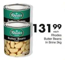 Save Hyper Rhodes Butter Beans In Brine offer