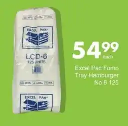 Save Hyper Excel Pac Fomo Tray Hamburger No.6 offer