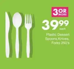 Save Hyper Plastic Dessert Spoons,Knives, Forks offer