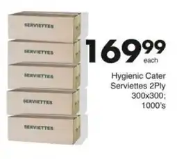Save Hyper Hygienic Cater Serviettes 2Ply offer