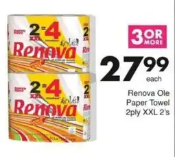 Save Hyper Renova Ole Paper Towel offer