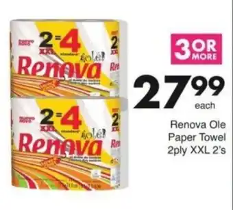 Save Hyper Renova Ole Paper Towel offer