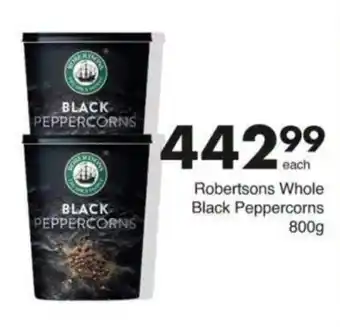 Save Hyper Robertsons Whole Black Peppercorns offer
