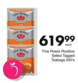 Save Hyper Five Roses Rooibos Select Tagged Teabags offer