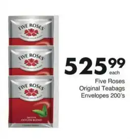 Save Hyper Five Roses Original Teabags offer