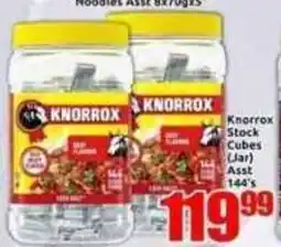 Three Star Cash and Carry Knorrrox Stock Cubes (Jar) Assorted offer