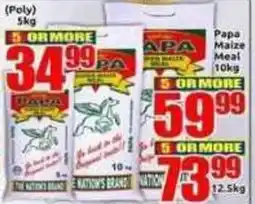 Three Star Cash and Carry Papa Maize Meal offer