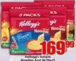Three Star Cash and Carry Kellogg's Instant Noodles Assorted offer