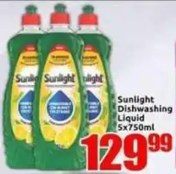 Three Star Cash and Carry Sunlight Dishwashing Liquid offer