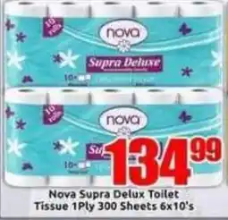 Three Star Cash and Carry Nova Supra Deluxe Toilet Tissue offer