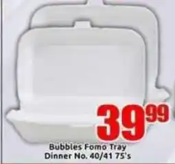Three Star Cash and Carry Bubbles Fomo Tray offer