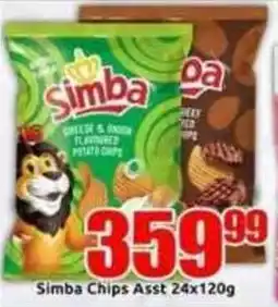 Three Star Cash and Carry Simba Chips Assorted offer