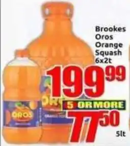 Three Star Cash and Carry Brookes Oros Orange Squash offer