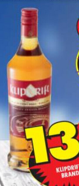 Shoprite Liquor Klipdrift Export Brandy 750ml offer