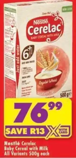 Shoprite Nestlé Cerelac Baby Cereal with Milk offer