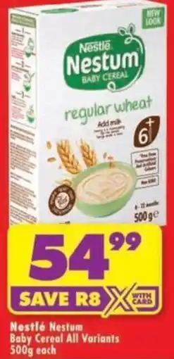 Shoprite Nestlé Nestum Baby Cereal regular wheat offer