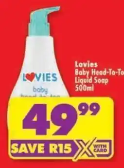 Shoprite Lovies Baby Head-To-To Liquid Soap offer