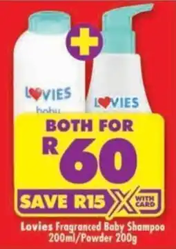 Shoprite Lovies Fragranced Baby Shampoo offer