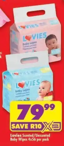 Shoprite Lovies baby wipes offer