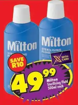 Shoprite Milton Sterilising Fluid offer