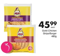 Save Goldi Chicken Strips/Burger offer