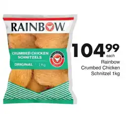 Save Rainbow Crumbed Chicken Schnitzel offer