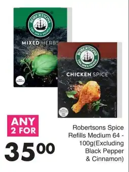 Save Robertsons Spice Refills Medium offer