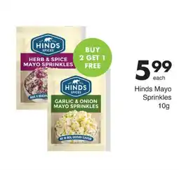 Save Hinds Mayo Sprinkles offer