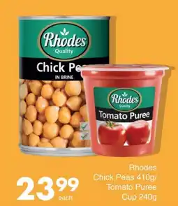 Save Rhodes Chick Peas Tomato Puree offer