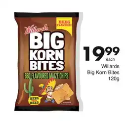 Save Willards Big Korn Bites offer