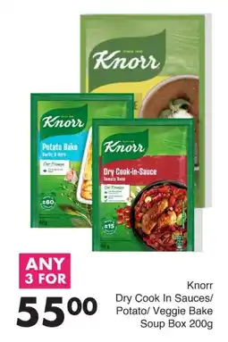 Save Knorr Dry Cook In Sauces/Potato/Veggie Bake Soup Box offer