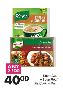 Save Knorr Cup A Soup Reg/Lite/Cook In Bag offer