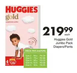 Save Huggies Gold Jumbo Pack Diapers/Pants offer