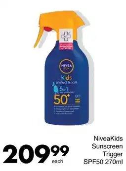 Save NiveaKids Sunscreen Trigger offer