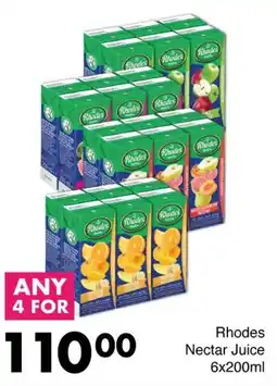Save Rhodes Nectar Juice offer