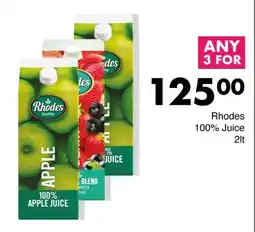 Save Rhodes 100% Juice offer